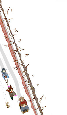 주간 PSD 여자 남자 어린이 겨울 일러스트 여러명 야외 나뭇가지 눈 강아지 썰매 국내일러스트 자연요소 나무 계절 다수 날씨 사람 반려동물 개 파일형식