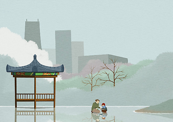 주간 PSD 나무 구름 여자 남자 호수 어린이 겨울 일러스트 빌딩 성인 야외 얼음 눈 정자 얼음낚시 국내일러스트 자연요소 식물 건축물 계절 낚시 날씨 사람 건물 파일형식