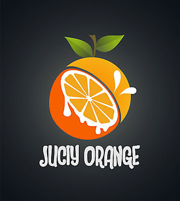 EPS 해외이미지 오렌지 일러스트 사람없음 검은색 주황색 해외202004 해외일러스트 컬러 과일 파일형식 벡터 이미지허브