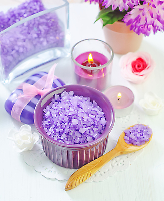 포토 JPG 해외이미지 꽃 리본 화분 사람없음 숟가락 보라색 스파 아로마 스파용품 비누 향초 아로마테라피 바디케어 입욕소금 해외202004 해외포토 식물 컬러 초 수저 위생용품 미용용품 오브젝트 소금 테라피 파일형식 이미지허브