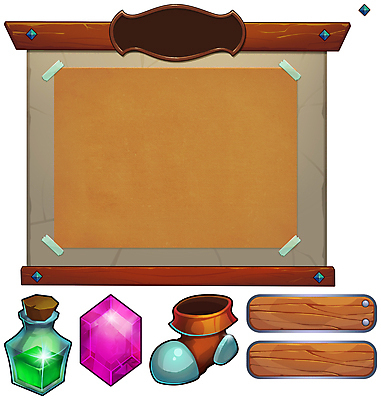 JPG 해외이미지 신발 일러스트 프레임 사람없음 목재 게임 표지판 보석 물약 UI 물약병 엘리먼트 인터페이스 프레임일러스트 해외202004 해외일러스트 나무 재료 놀이 알림판 약 광석 파일형식 이미지허브