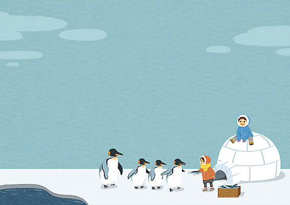 주간 PSD 구름 여자 남자 어린이 겨울 일러스트 어류 야외 두명 상자 눈 펭귄 빙하 이글루 국내일러스트 자연요소 계절 조류 날씨 사람 수중동물 파일형식