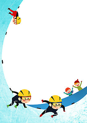 PSD 여자 남자 겨울 일러스트 응원 겨울스포츠 고글 동계올림픽 여러명 성인 헬멧 쇼트트랙 쇼트트랙선수 아이스스케이트 프레임일러스트 국내일러스트 계절 스포츠 다수 올림픽 운동선수 프레임 사람 스케이팅 보호장비 파일형식