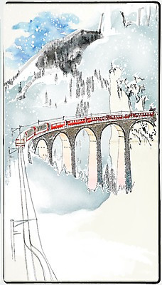 PSD 나무 백그라운드 겨울 일러스트 수채화 산 풍경 사람없음 판타지 기찻길 기차 눈 다리 스케치 스케치북 스프링수첩 겨울배경 국내일러스트 자연요소 식물 계절 육상교통 상상 날씨 학용품 대중교통 미술 신체부위 다이어리 파일형식