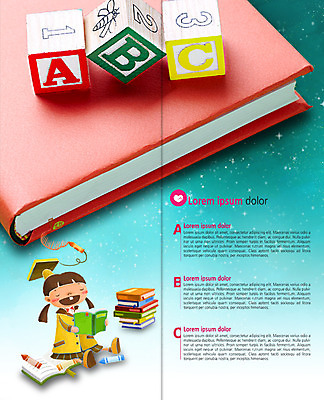 전신 PSD 템플릿 편집 표지디자인 북디자인 출판디자인 여자 어린이교육 교육 내지 어린이 리플렛 2단접지 북커버 한명 앉기 팜플렛 앞모습 책 유치원생 이미지템플릿 1 뷰포인트 모션 사람 파일형식