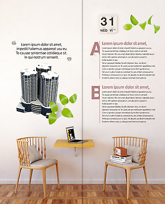 PSD 템플릿 편집 표지디자인 북디자인 출판디자인 내지 리플렛 2단접지 북커버 의자 부동산 나뭇잎 빌딩 팜플렛 사람없음 노트북 이미지템플릿 가구 잎 건물 전자제품 재산 파일형식