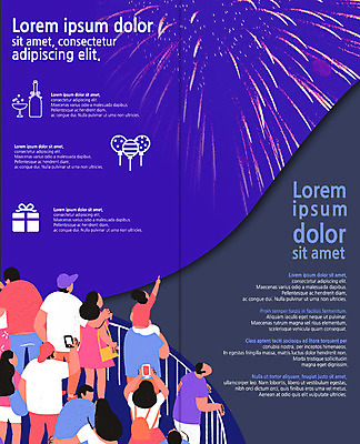 PSD 템플릿 편집 표지디자인 북디자인 출판디자인 여자 남자 내지 어린이 리플렛 여행 2단접지 북커버 불꽃놀이 서기 팜플렛 여러명 상반신 성인 뒷모습 이미지템플릿 뷰포인트 다수 모션 놀이 사람 파일형식