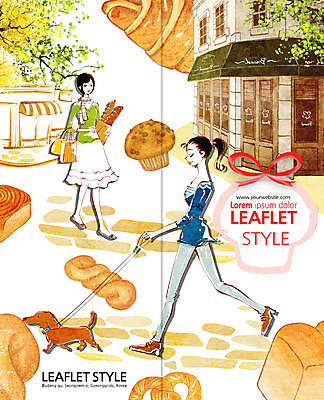 PSD 템플릿 편집 한마리 표지디자인 북디자인 출판디자인 여자 표지 리플렛 2단접지 북커버 팜플렛 성인 두명 산책 빵집 강아지 컵케이크 크루아상 식빵 머핀 꽈배기 반려 브레첼 이미지템플릿 1 빵 휴식 디저트 사람 반려동물 케이크 상점 개 파일형식