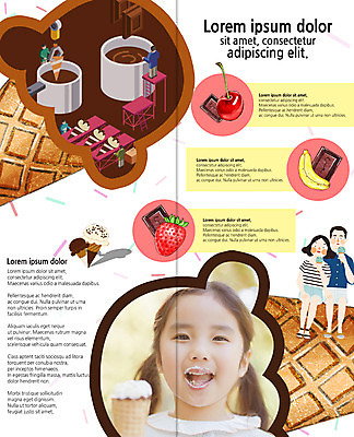 PSD 템플릿 편집 표지디자인 북디자인 커플 출판디자인 여자 남자 내지 리플렛 2단접지 북커버 딸기 아이스크림 바나나 팜플렛 여러명 초콜릿 유치원생 한국인 체리 먹기 만들기 이미지템플릿 어린이 다수 과일 관계 모션 디저트 사람 동양인 파일형식