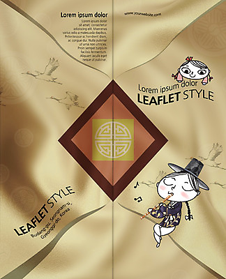 PSD 템플릿 편집 표지디자인 북디자인 출판디자인 여자 표지 남자 리플렛 연주 2단접지 북커버 팜플렛 두명 설날 학 한복 실크 단소 이미지템플릿 한국전통 명절 음악 조류 국악기 사람 직물 전통의상 목관악기 파일형식