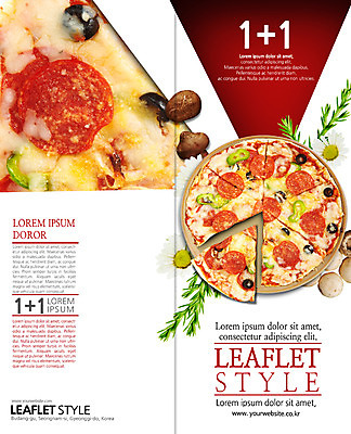 PSD 템플릿 편집 표지디자인 북디자인 출판디자인 표지 리플렛 조각 2단접지 북커버 피자 팜플렛 사람없음 버섯 허브 양송이 원플러스원 피자조각 덤 이미지템플릿 식물 패스트푸드 서양음식 이벤트 파일형식