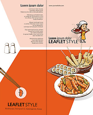 PSD 템플릿 편집 표지디자인 북디자인 출판디자인 여자 표지 리플렛 2단접지 북커버 젓가락 한명 팜플렛 떡볶이 분식 어묵꼬치 김밥 이미지템플릿 1 음식 수저 사람 꼬치 어묵 파일형식