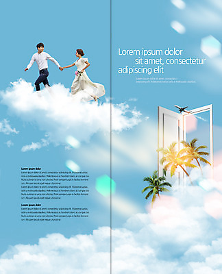 PSD 구름 템플릿 편집 표지디자인 북디자인 커플 출판디자인 여자 남자 내지 신부 리플렛 웨딩드레스 신랑 2단접지 북커버 신혼부부 하늘 비행기 정장 턱시도 팜플렛 20대 성인 두명 야자수 달리기 햇빛 문 손잡기 한국인 신혼여행 이미지템플릿 자연요소 나무 부부 드레스 옷 결혼 관계 항공교통 모션 대중교통 사람 동양인 청년 태양 신혼 파일형식