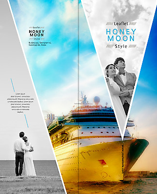 PSD 템플릿 편집 표지디자인 북디자인 커플 출판디자인 여자 표지 남자 신부 리플렛 웨딩드레스 신랑 2단접지 북커버 신혼부부 흑백 정장 턱시도 팜플렛 여러명 20대 성인 해변 한국인 신혼여행 크루즈 이미지템플릿 부부 드레스 옷 바다 다수 결혼 배_교통 관계 촬영기법 사람 동양인 청년 신혼 파일형식