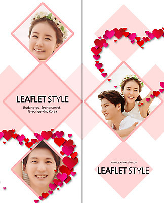 PSD 템플릿 편집 표지디자인 북디자인 커플 출판디자인 여자 표지 남자 리플렛 2단접지 북커버 신혼부부 미소 팜플렛 여러명 성인 30대 사각형 화관 한국인 하트 업기 마름모 이미지템플릿 모양 도형 부부 꽃 다수 관계 모션 표정 사람 동양인 장년 신혼 파일형식