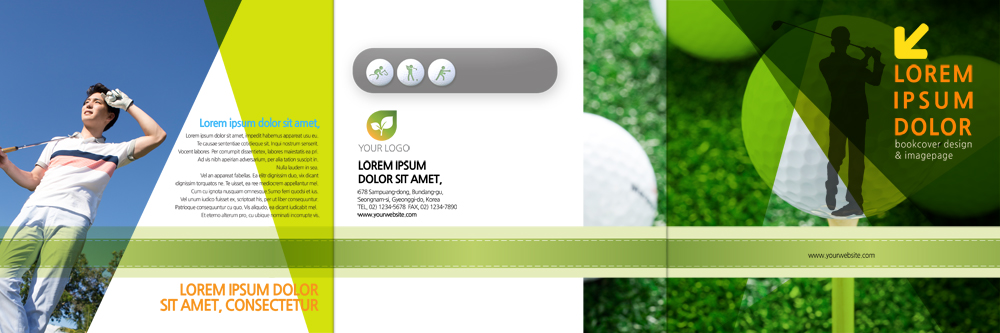 PSD 템플릿 편집 표지디자인 북디자인 출판디자인 표지 남자 실루엣 리플렛 스포츠 골프 북커버 3단접지 한명 팜플렛 상반신 20대 성인 앞모습 한국인 이미지템플릿 1 뷰포인트 촬영기법 사람 동양인 청년 구기 파일형식