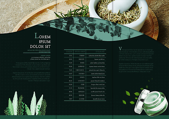 PSD 템플릿 편집 표지디자인 북디자인 출판디자인 내지 리플렛 북커버 3단접지 팜플렛 사람없음 뷰티 약재 크림 이미지템플릿 약 파일형식