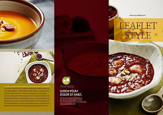 PSD 템플릿 편집 표지디자인 북디자인 출판디자인 표지 음식 리플렛 북커버 3단접지 팜플렛 사람없음 팥죽 호박죽 이미지템플릿 죽 파일형식