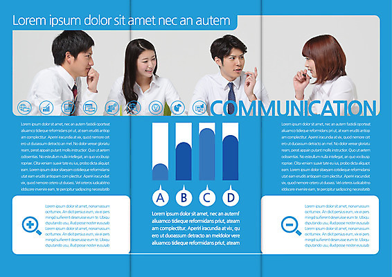템플릿 편집 표지디자인 북디자인 영어 출판디자인 여자 남자 내지 리플렛 북커버 3단접지 커뮤니케이션 대화 정장 팜플렛 여러명 상반신 20대 성인 파란색 비즈니스맨 비즈니스우먼 일본인 소통 이미지템플릿 AI파일 외국인 문자 옷 컬러 다수 컨셉 비즈니스 말하기 사람 동양인 청년 직장인 파일형식 벡터