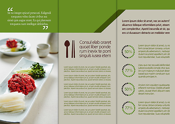 템플릿 편집 표지디자인 북디자인 출판디자인 내지 음식 리플렛 북커버 3단접지 팜플렛 사람없음 육회 이미지템플릿 AI파일 생고기 파일형식 벡터