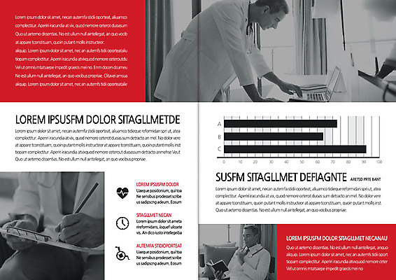 백인 템플릿 편집 표지디자인 북디자인 출판디자인 남자 내지 리플렛 40대 북커버 흑백 건강 팜플렛 상반신 성인 빨간색 세명 노트북 의사 기록 서류판 이미지템플릿 AI파일 서양인 컬러 중년 촬영기법 사람 전자제품 사무용품 의료진 파일형식 벡터