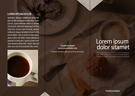 템플릿 편집 표지디자인 북디자인 출판디자인 표지 커피 빵 리플렛 북커버 3단접지 팜플렛 사람없음 이미지템플릿 AI파일 음료 음식 파일형식 벡터