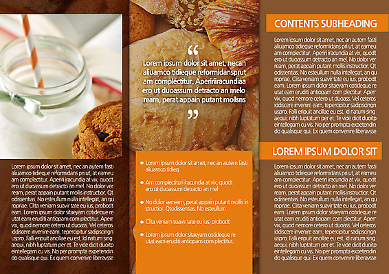 템플릿 편집 표지디자인 북디자인 출판디자인 내지 빵 리플렛 북커버 3단접지 팜플렛 사람없음 우유 이미지템플릿 AI파일 음식 유제품 파일형식 벡터