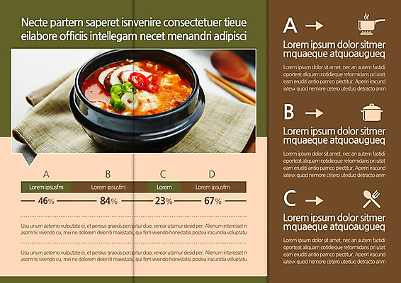 템플릿 편집 표지디자인 북디자인 출판디자인 내지 리플렛 북커버 3단접지 팜플렛 사람없음 찌개 이미지템플릿 AI파일 음식 파일형식 벡터
