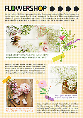 템플릿 편집 표지디자인 북디자인 영어 출판디자인 꽃 내지 리플렛 여러송이 북커버 3단접지 종류 팜플렛 사람없음 다양 꽃집 체크무늬 테이프 기념사진 이미지템플릿 AI파일 식물 문자 다수 무늬 문구용품 상점 파일형식 벡터