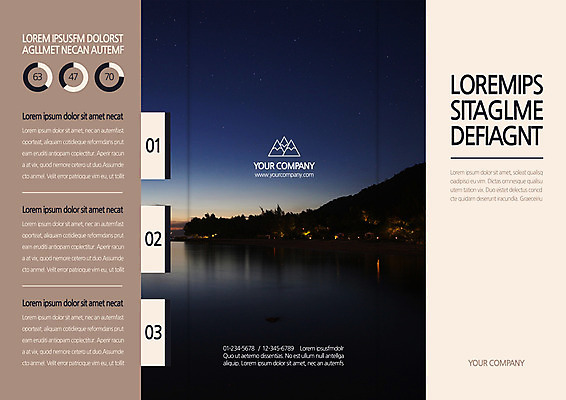 템플릿 편집 표지디자인 북디자인 출판디자인 표지 호수 리플렛 섬 북커버 3단접지 하늘 팜플렛 사람없음 야외 강 야간 이미지템플릿 AI파일 자연요소 파일형식 벡터