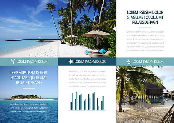 주간 템플릿 편집 표지디자인 북디자인 출판디자인 내지 리플렛 바다 섬 북커버 3단접지 팜플렛 해변 사람없음 야외 모래사장 야자수 파라솔 선베드 해먹 이미지템플릿 AI파일 자연요소 나무 의자 침대 파일형식 벡터