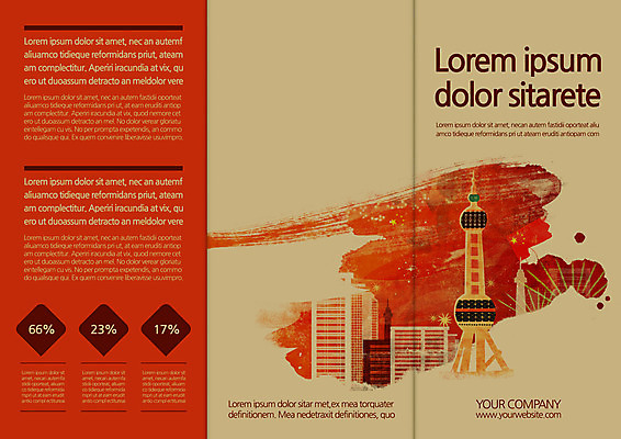 템플릿 편집 표지디자인 북디자인 출판디자인 표지 리플렛 북커버 3단접지 붓터치 빌딩 팜플렛 사람없음 건물 탑 중국 도시 이미지템플릿 AI파일 건축물 아시아 파일형식 벡터