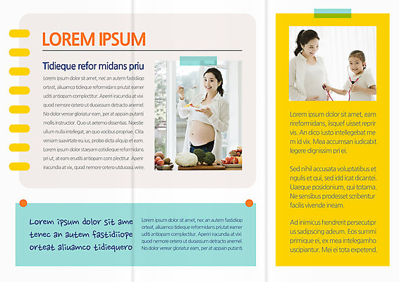 템플릿 편집 표지디자인 북디자인 출판디자인 여자 딸 내지 어린이 리플렛 채소 북커버 3단접지 가족 청진기 엄마 미소 팜플렛 상반신 성인 세명 30대 임산부 임신 진료 한국인 먹기 스프링노트 이미지템플릿 AI파일 의학 관계 의료기기 모션 표정 사람 동양인 장년 공책 파일형식 벡터