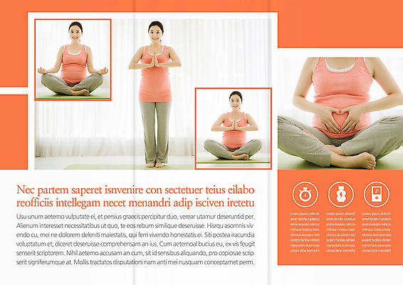 전신 템플릿 편집 표지디자인 북디자인 출판디자인 여자 내지 리플렛 북커버 3단접지 요가 팜플렛 여러명 성인 앞모습 30대 운동복 운동 주황색 임산부 임신 한국인 하반신 이미지템플릿 AI파일 웰빙 옷 뷰포인트 컬러 다수 건강 사람 동양인 장년 파일형식 벡터