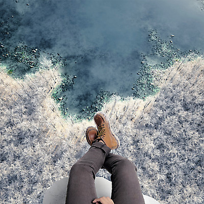 PSD 나무 편집이미지 바다 여행 백그라운드 겨울 신체부위 하이앵글 절벽 다리 디지털합성 합성 디지털아트 내려보기 이미지편집 식물 계절 뷰포인트 모션 사람 파일형식