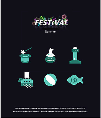 아이콘 계절 공 등대 어류 사람없음 여름 세트 라벨 축제 유령 비치볼 마술사모자 마녀모자 거북선 2D아이콘 AI파일 모자_잡화 프레임 바캉스용품 수중동물 파일형식 벡터