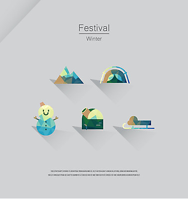 아이콘 겨울 눈사람 산 텐트 사람없음 세트 라벨 축제 썰매 겨울캠프 2D아이콘 AI파일 계절 프레임 캠핑도구 캠핑 파일형식 벡터