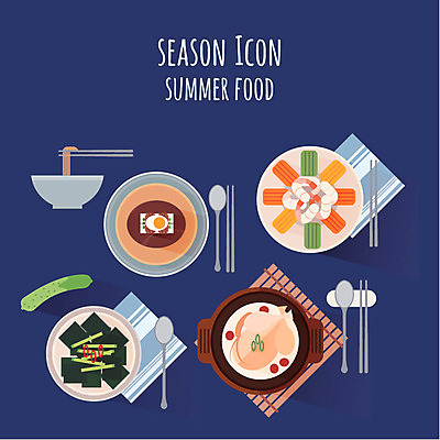 아이콘 한식 음식 젓가락 여름음식 오이 사람없음 여름 세트 숟가락 손수건 냉면 삼계탕 음식아이콘 오이냉채 제철음식 2D아이콘 AI파일 계절 채소 수저 보양식 냉채 제철 파일형식 벡터 여름_계절