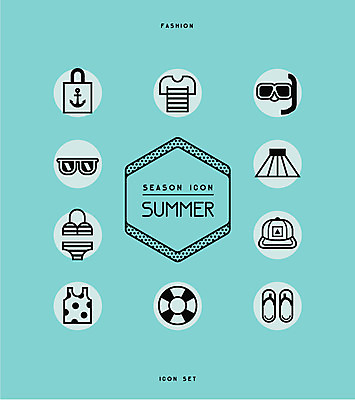 아이콘 모자 계절 패션 수영복 티셔츠 가방 사람없음 여름 세트 치마 비키니 선글라스 민소매 쪼리 라인아이콘 튜브 스노클링용품 2D아이콘 AI파일 잡화 옷 안경 스포츠용품 셔츠 상의 하의 스노클링 샌들 파일형식 벡터