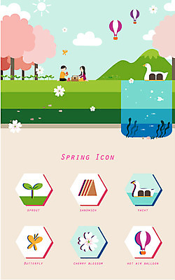 나무 구름 아이콘 여자 남자 꽃잎 나비 산 샌드위치 성인 두명 세트 태양 새싹 봄 열기구 돗자리 오리배 2D아이콘 AI파일 자연요소 식물 계절 꽃 음식 곤충 항공교통 사람 파일형식 벡터