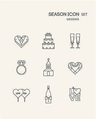결혼 데이이벤트 화살 사랑 사람없음 세트 교회 하트 샴페인 웨딩케이크 라인아이콘 샴페인잔 결혼소품 풍선 다이아몬드반지 2D아이콘 AI파일 모양 아이콘 기념일 감정 술잔 종교건축 주류 이벤트 건물 케이크 반지 오브젝트 파일형식 벡터