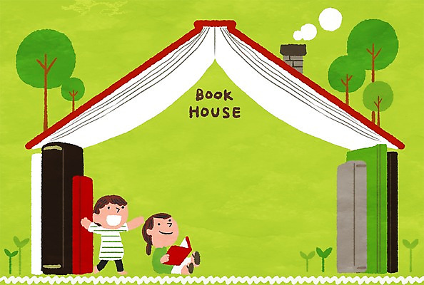 PSD 나무 여자 교육 남자 어린이 일러스트 굴뚝 두명 책 독서 새싹 프레임일러스트 집모양 국내일러스트 모양 식물 프레임 사람 파일형식