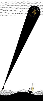 PSD 별 파도 바다 일러스트 상상 등대 상상일러스트 한명 사람 희망 국내일러스트 자연요소 1 감정 파일형식