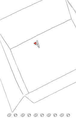 PSD 일러스트 상상 상상일러스트 한명 사람 상자 희망 하트 빈상자 국내일러스트 모양 1 감정 파일형식