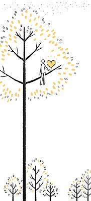 PSD 나무 일러스트 상상 상상일러스트 한명 사람 희망 하트 숲 국내일러스트 모양 식물 1 감정 파일형식