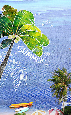 주간 PSD 나무 편집이미지 계절 바다 갈매기 사람없음 야외 여름 야자수 파라솔 보트 합성 계절백그라운드 이미지편집 자연요소 식물 백그라운드 배_교통 조류 파일형식