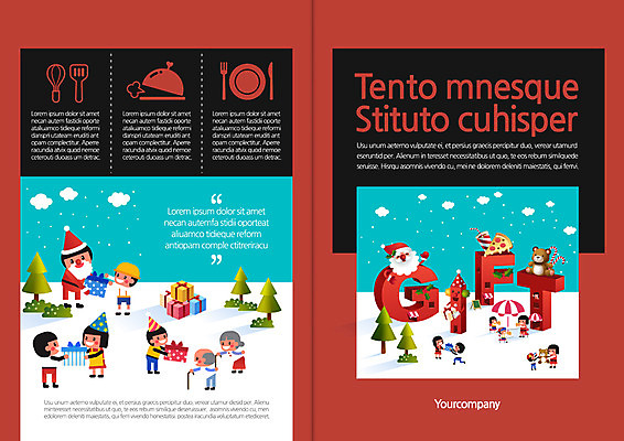 템플릿 편집 그릇 표지디자인 북디자인 출판디자인 여자 표지 남자 어린이 리플렛 크리스마스 북커버 선물 팜플렛 여러명 산타클로스 이미지템플릿 AI파일 식기 기념일 다수 사람 파일형식 벡터