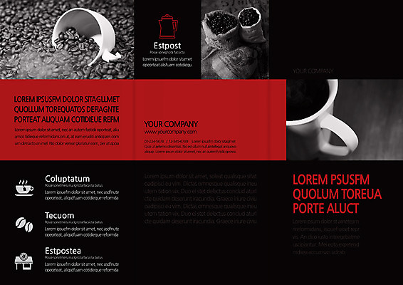 템플릿 편집 표지디자인 북디자인 출판디자인 표지 커피 리플렛 북커버 3단접지 팜플렛 사람없음 원두 이미지템플릿 AI파일 음료 파일형식 벡터