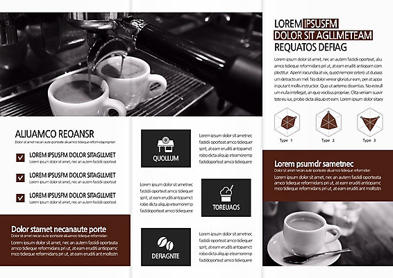 템플릿 편집 표지디자인 북디자인 출판디자인 내지 커피 리플렛 북커버 3단접지 그래프 팜플렛 사람없음 원두 이미지템플릿 AI파일 음료 파일형식 벡터