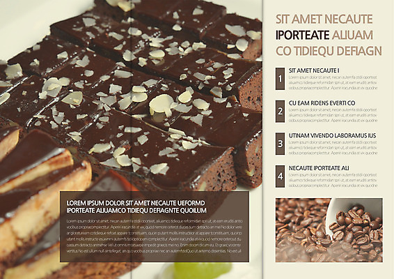 템플릿 편집 표지디자인 북디자인 출판디자인 내지 커피 리플렛 북커버 3단접지 팜플렛 사람없음 쿠키 원두 브라우니 초코맛 이미지템플릿 AI파일 음료 디저트 초콜릿 맛 파일형식 벡터